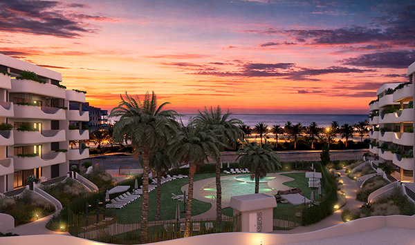Residencial Aurum - Exterior Terraza Noche